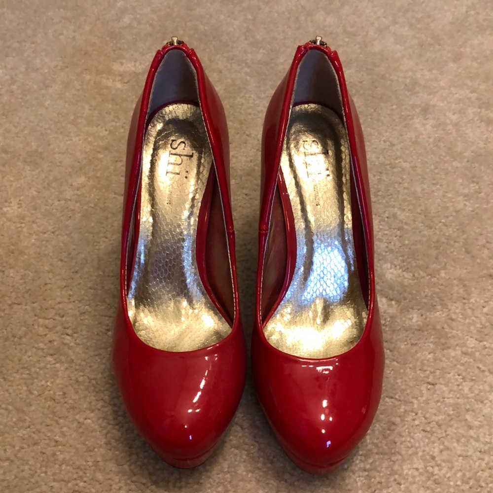 Red Platform Heels